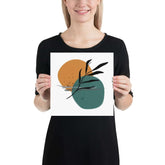 Abstract Minimalist Line Art Drawing Botanical Night By The Sea Matte Poster, Poster, $ 28.00, A Moment Of Now™